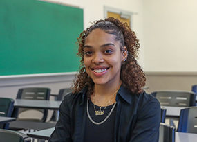 female student in classroom