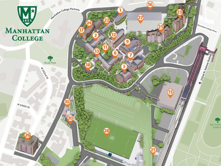Manhattan College campus map