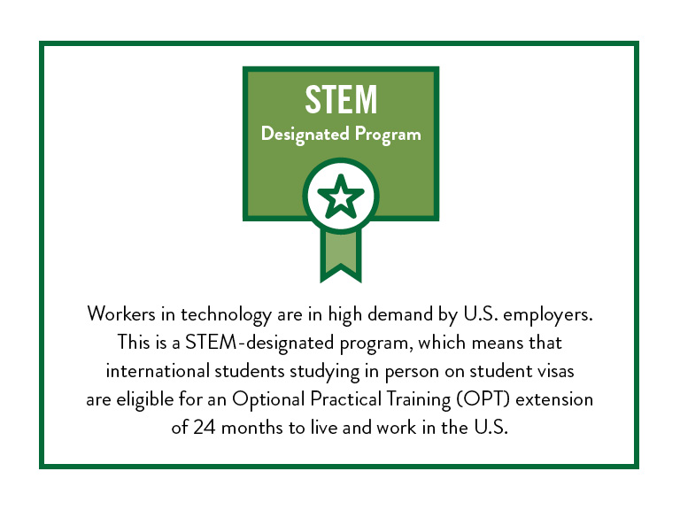 This badge signifies our computer engineering masters program is a stem-designated program.