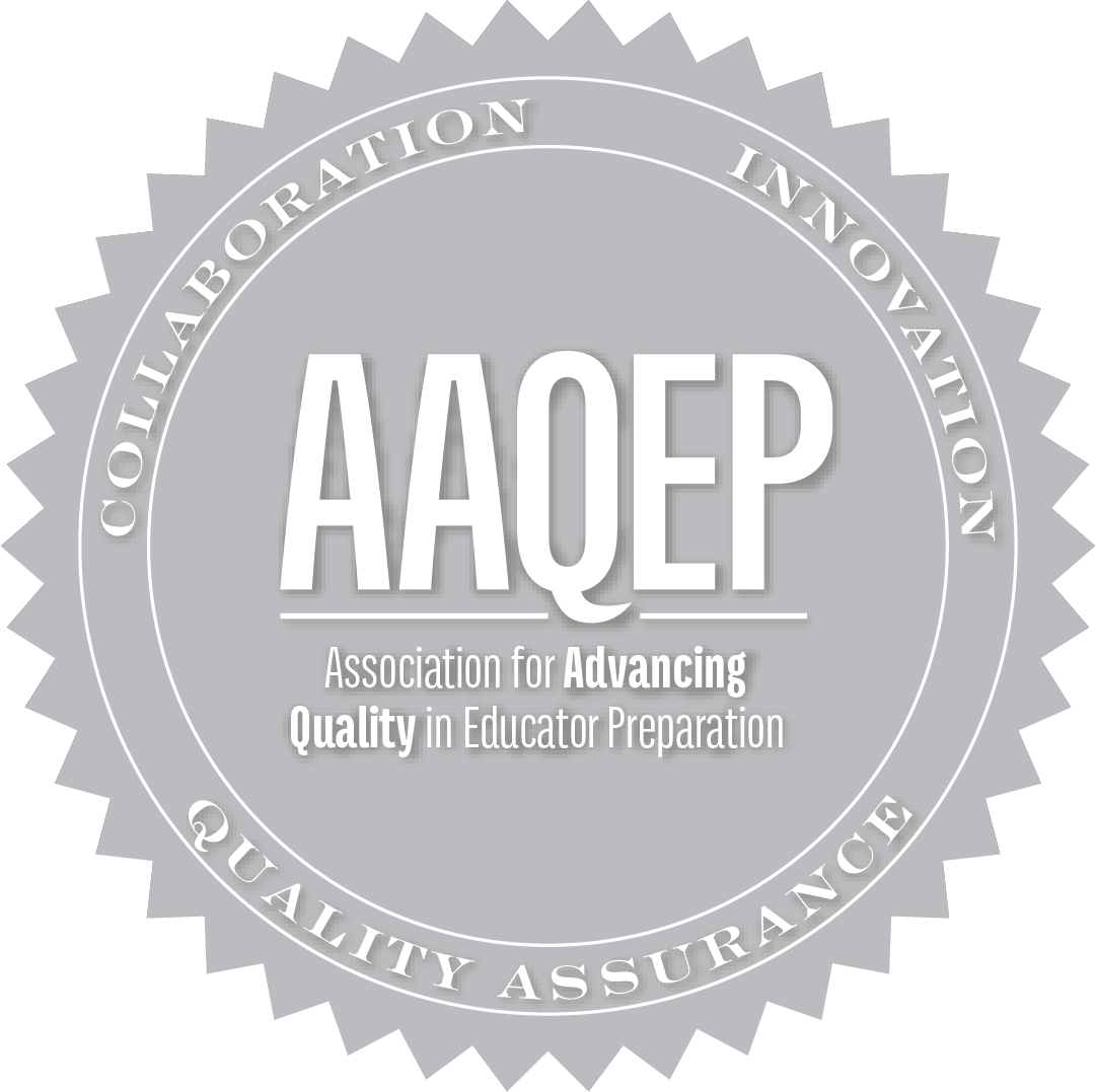 Advancing Quality in Educator Preparation (AAQEP) accreditation seal 