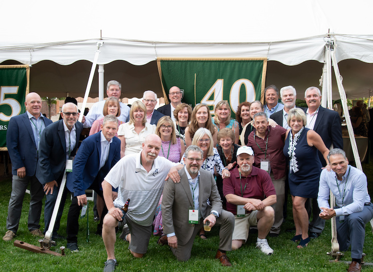 Alumni celebrating at Reunion