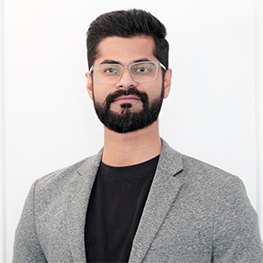 Image of Shantam Mogali, a senior data engineer whose career spans roles at technology companies including Google, Amazon and Dell