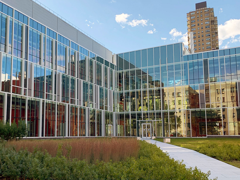 outside view of the higgins engineering and science academic building at manhattan college