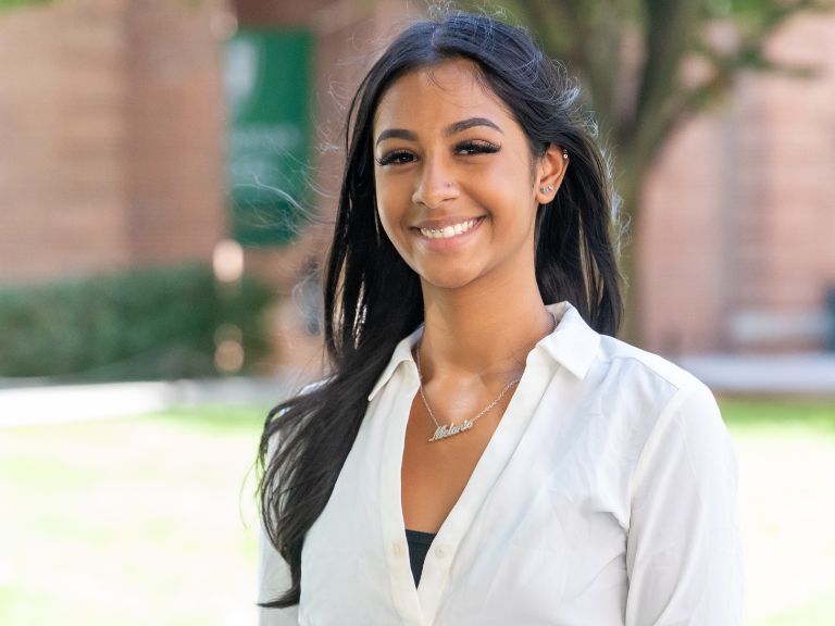 photo of Melanie Beharry a student who received donor-funded scholarships