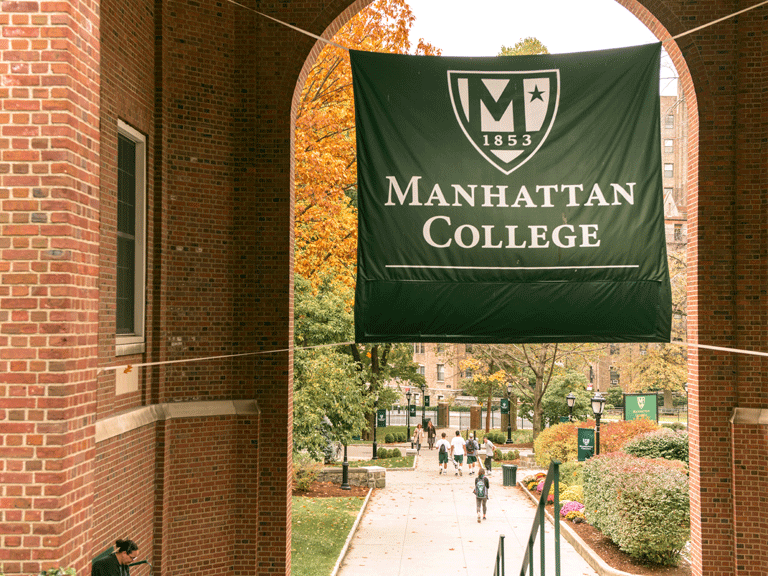 Manhattan college signage 