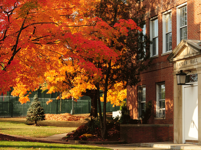 Manhattan College in fall