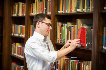 shelving library books