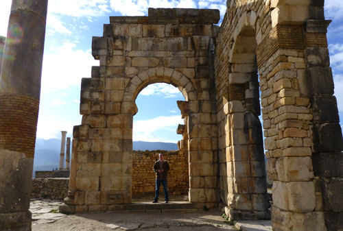 Roman ruins of Volubilis in Morocco