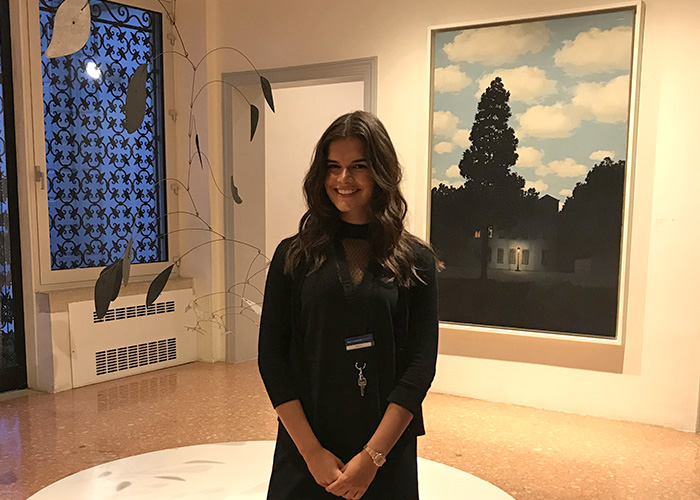 Madison Richards at Guggenheim Collection in Italy