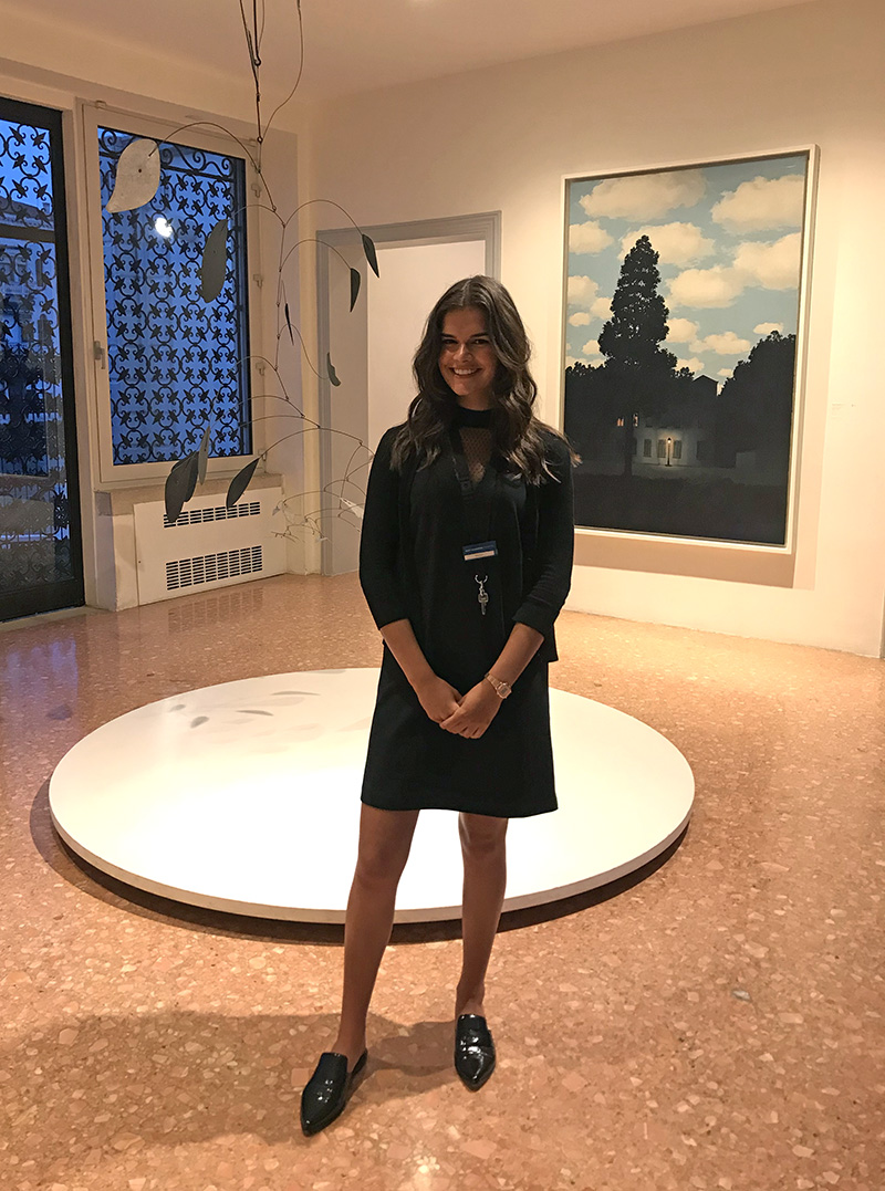 Madison Richards at Guggenheim Collection in Italy