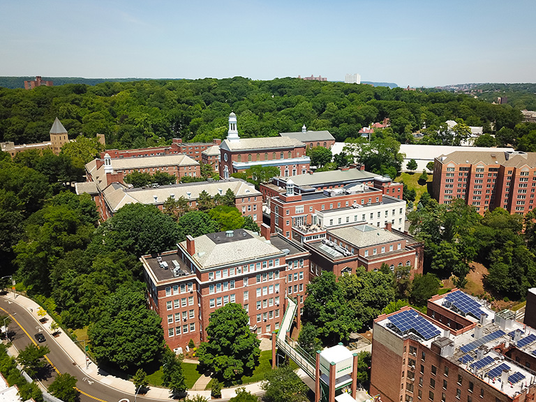 Aerial photo of campus