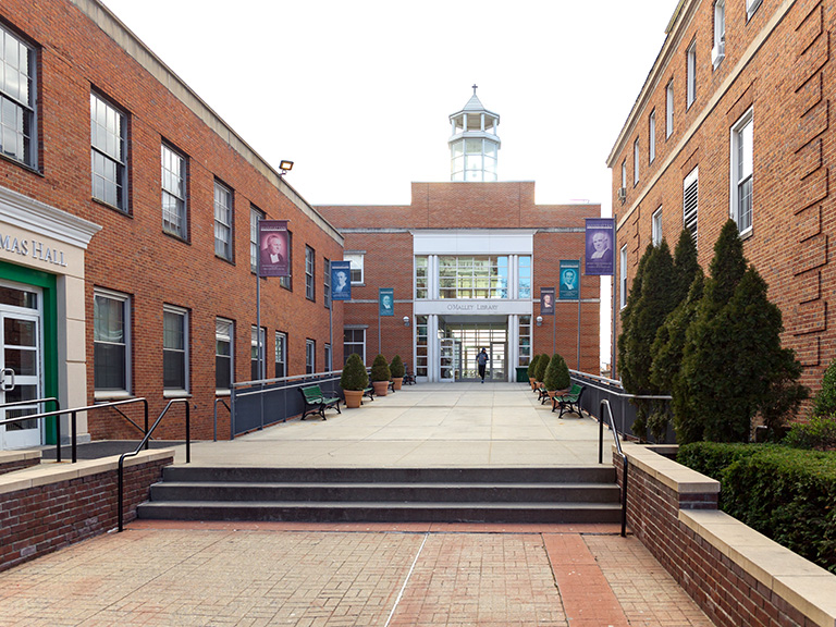 O'Malley Library entrance