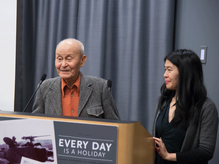Paul and Theresa Loong on campus in 2013