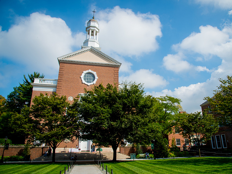 Smith Auditorium on the quadrangle