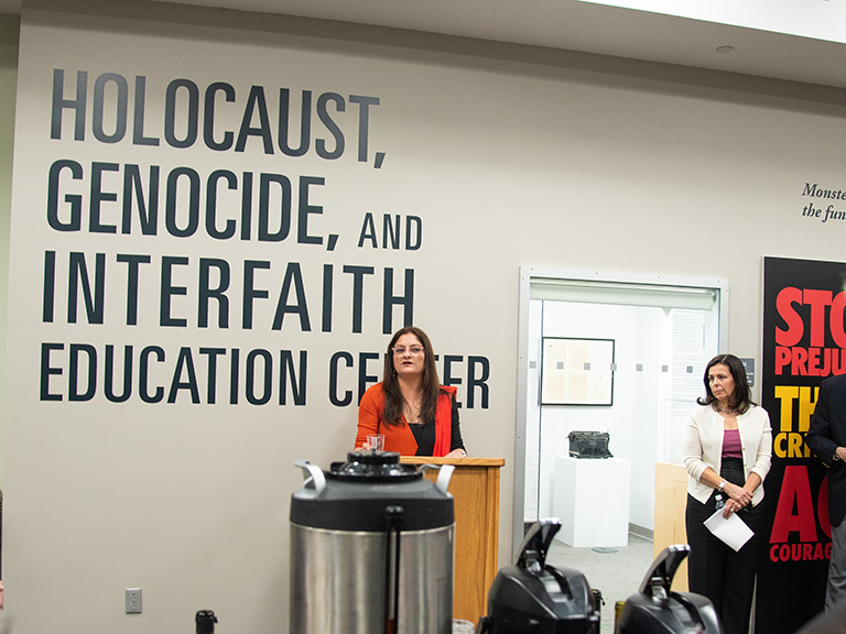 Photo of a Holocaust, Genocide and Interfaith Center event