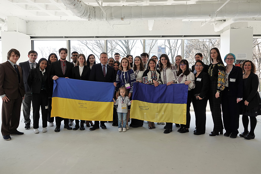 Model UN Teams with Ukraine Ambassador to the UN