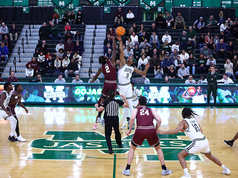 Mens team during the 2024 Battle of the Bronx basketball game