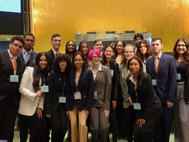 Model UN student participants at the 2024 Conference
