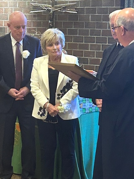 Image of Thomas and Alice O'Malley as they were named Affiliated members of the Institute of the Brothers of the Christian Schools
