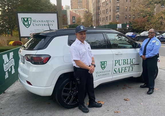 Image of public safety officers on campus