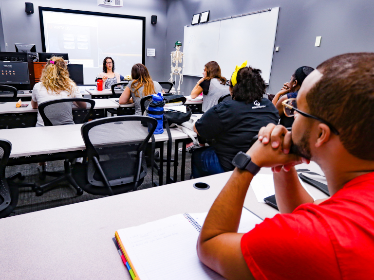 students in class