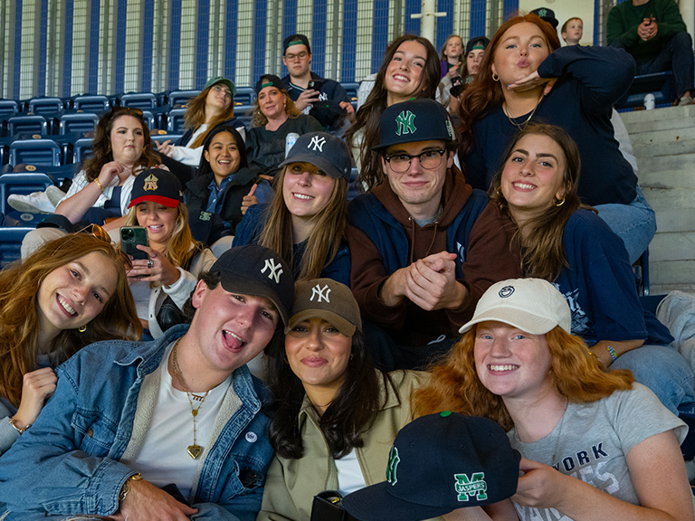 Image of MU students at the NY Yankees