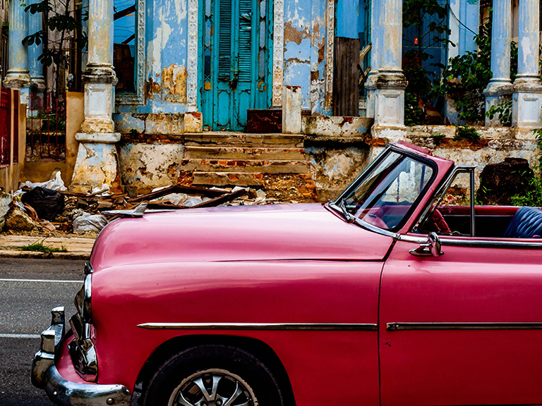 An old car on the streets of Havana